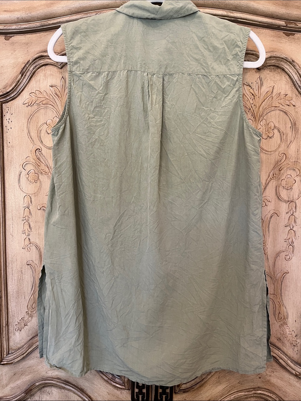 Banana Republic SILK VINTAGE tunic L - Picture 9 of 11